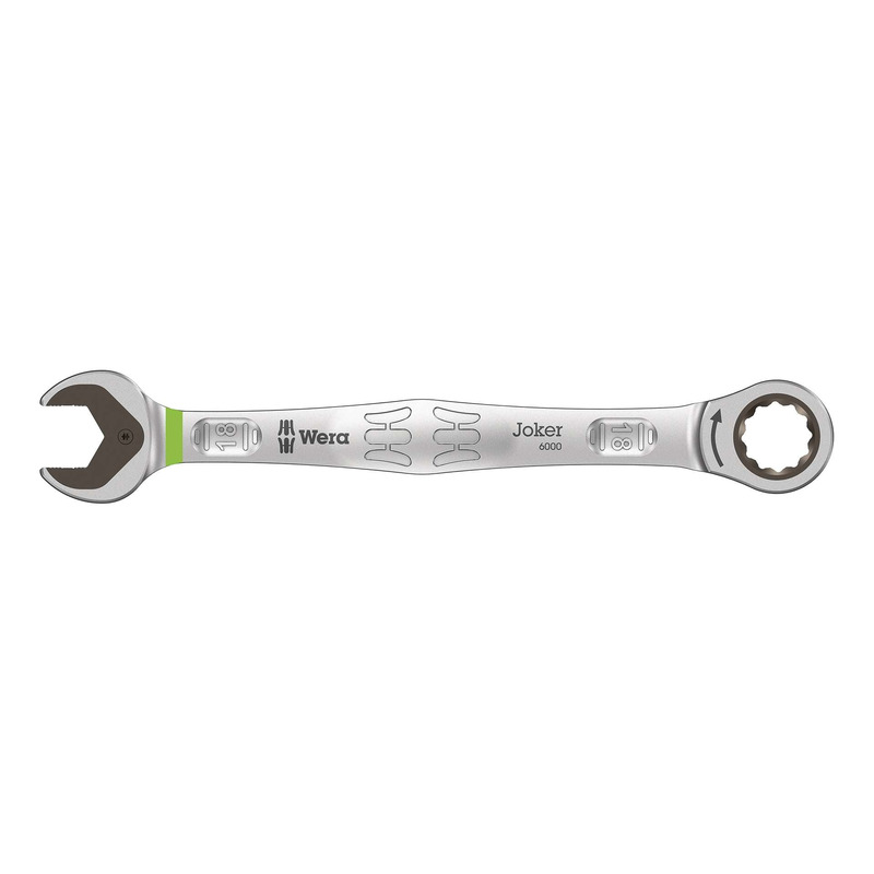 Clé plate à cliquet 18mm Wera 6000 joker chrome moly