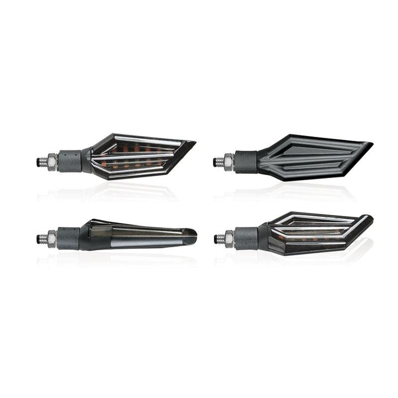 Clignotants à LED séquentiel Chaft Return noir/transparent