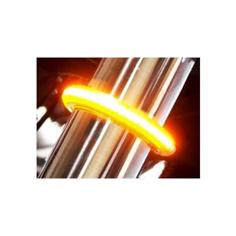 Clignotants à LED Brazoline Flex pour fixation sur tube de fourche