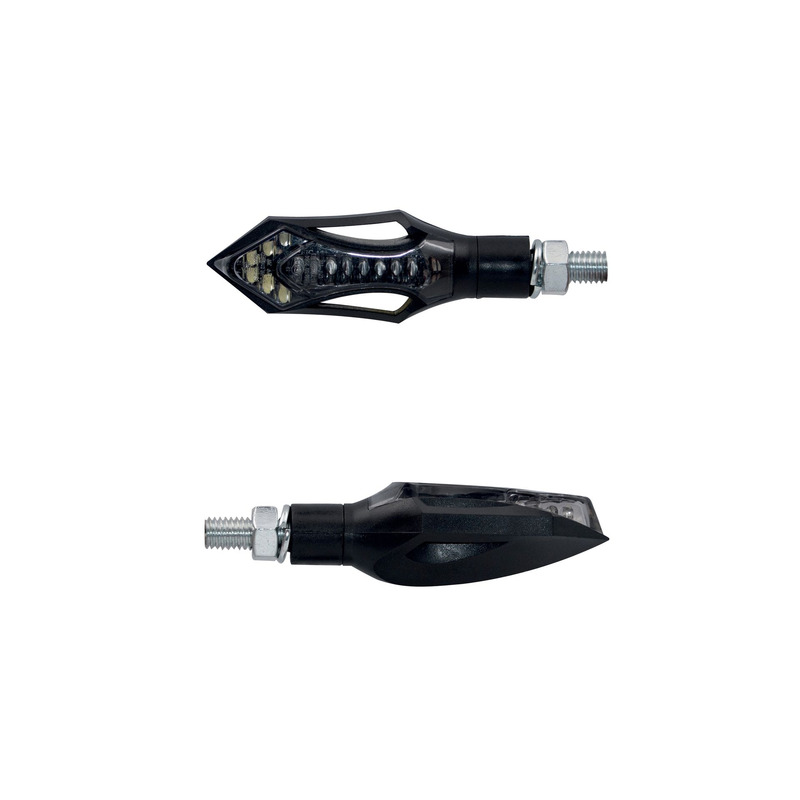 Clignotants avec feu de position avant LED Taac FR12 noir/fumé