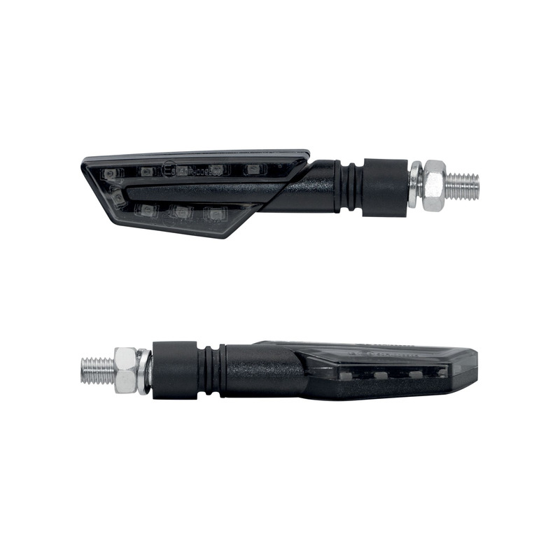 Clignotants avec feu stop feu arrière LED Taac FR03 noir/fumé