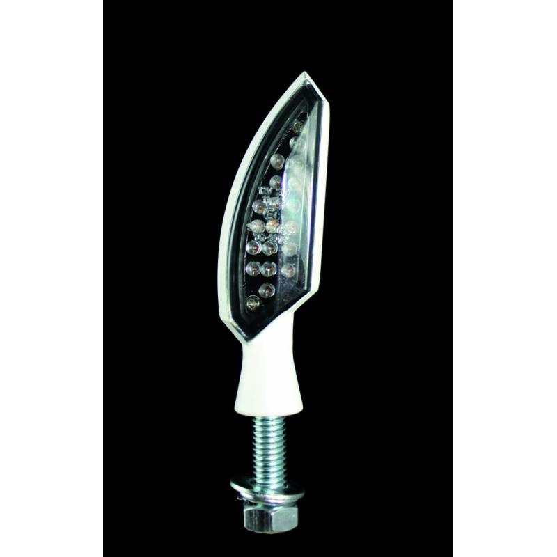 Clignotants Chaft Magister blanc/fumé