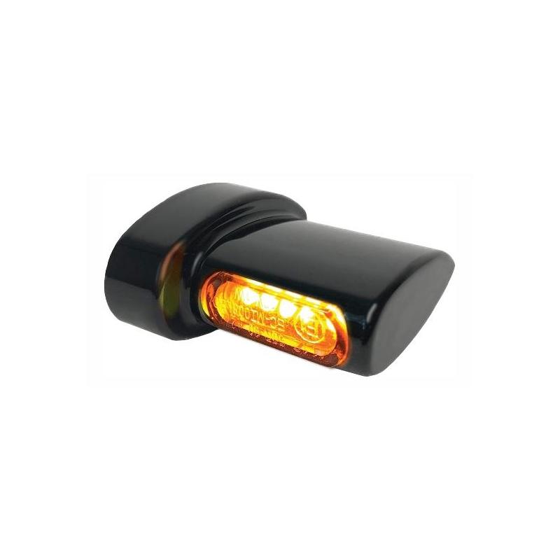 Clignotants de garde-boue arrière Heinz Bikes Micro LED noir / ambre