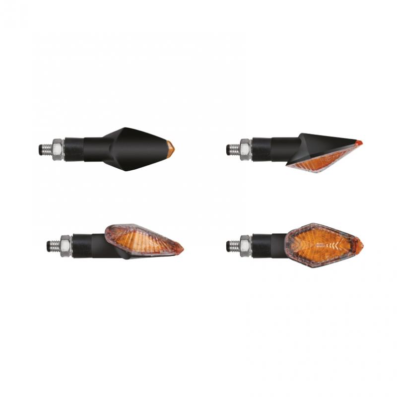 Clignotants LED Chaft Trance noir/orange