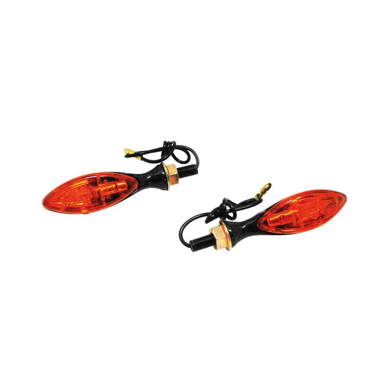Clignotants Replay mini Finger orange/carbone