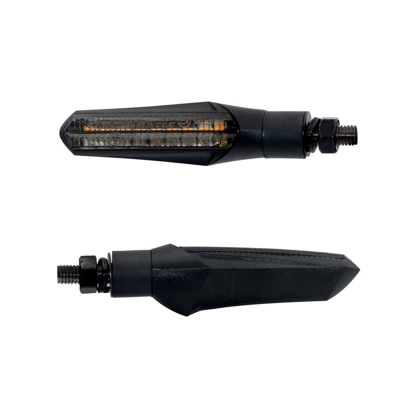 Clignotants séquentiel avec feu de position avant LED Taac FR11 noir/