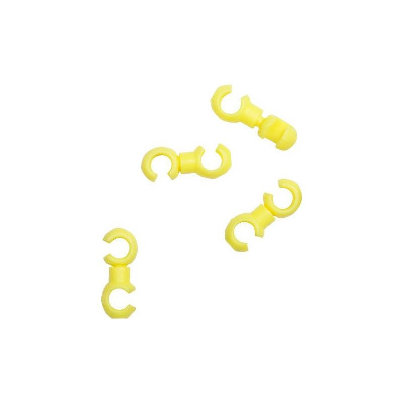 Clip de fixation SB3 gaine/durite jaune (x4)