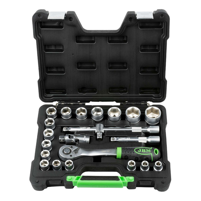 Coffret Ã  cliquet JBM 6 pans â   22 piÃ¨ces