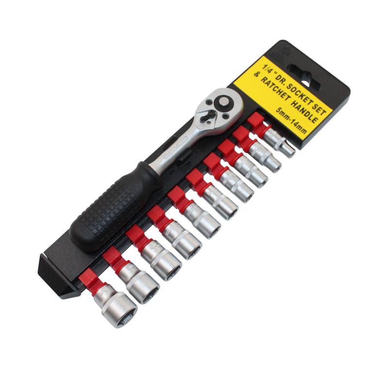 Coffret cliquet et douilles 1Tek Tools de 5 a 14mm