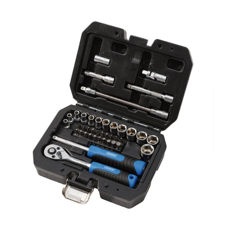 Coffret cliquets & douilles Draper 1/4â  â   40 piÃ¨ces