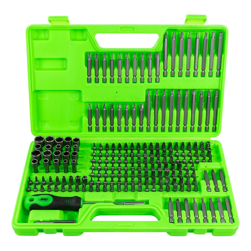 Coffret d’outils JBM 208 pièces avec embouts 1/4" et adaptateur tournevis