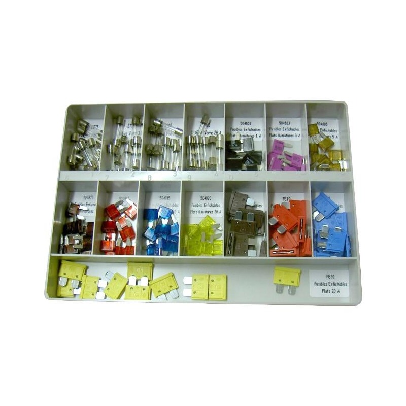 Coffret de 140 fusibles mixtes