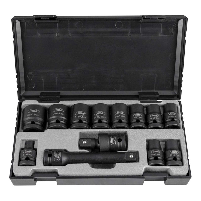 Coffret douilles Ã  choc 6 pans JBM 1/2â  â   â   13 piÃ¨ces