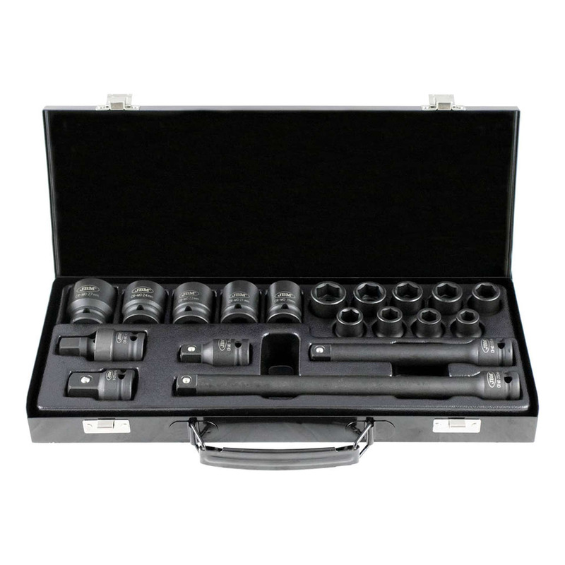 Coffret douilles Ã  choc 6 pans JBM 1/2â  â   â   19 piÃ¨ces