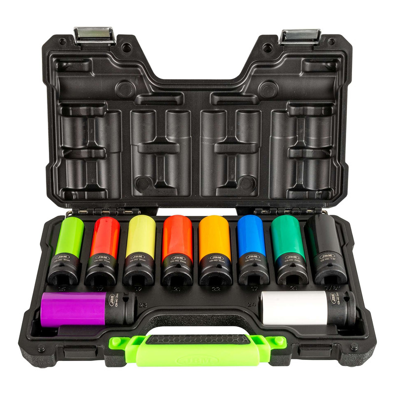 Coffret douilles Ã  choc roues JBM 1/2â  â   â   10 piÃ¨ces