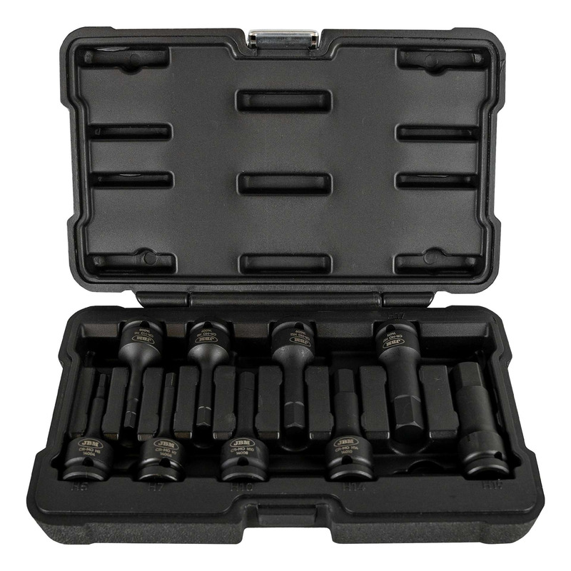 Coffret embouts Ã  choc 6 pans JBM 1â  â   â   9 piÃ¨ces