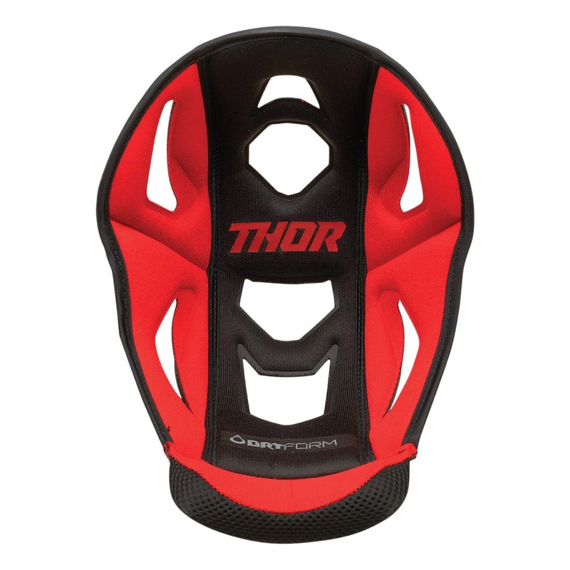 Coiffe de casque Thor Reflex rouge- XS