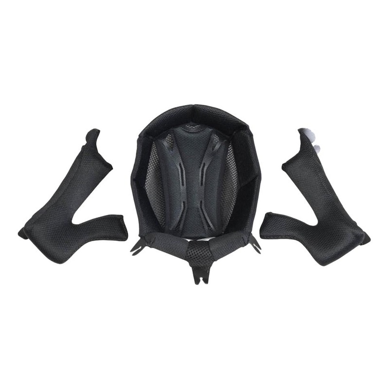 Coiffe et mousses de joues Ufo pour casque Quiver noir- S
