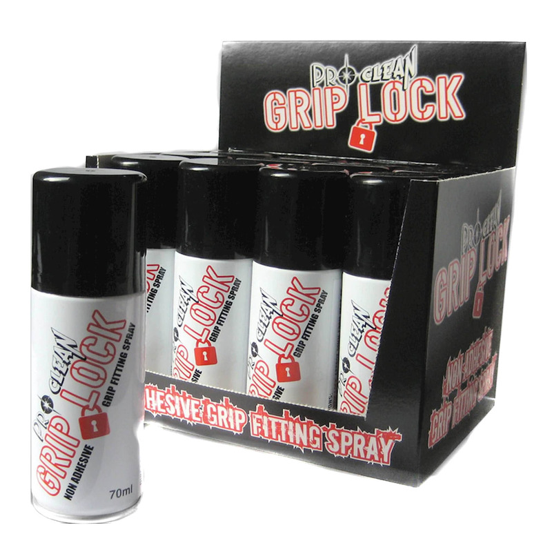 Colle pour revêtements de poignées Pro Clean Grip Lock spray 70ml