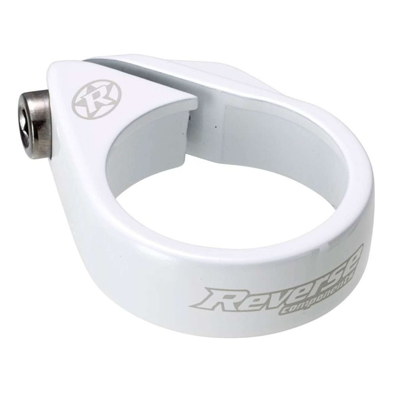 Collier de selle Reverse Bolt Ã  34,9mm blanc