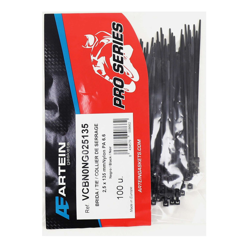 Collier de serrage rilsan noir 2,5 x 135 mm sachet de 100