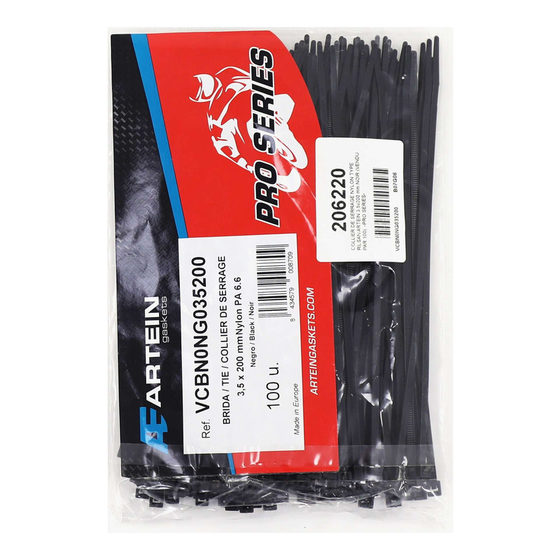 Collier de serrage rilsan noir 3,5 x 200 mm sachet de 100