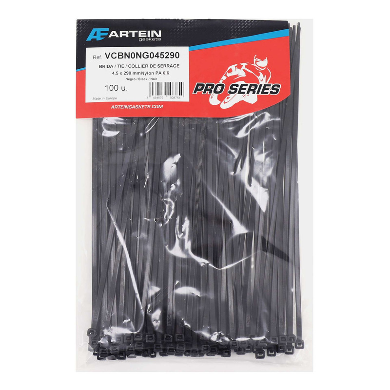 Collier de serrage rilsan noir 4,5 x 290 mm sachet de 100