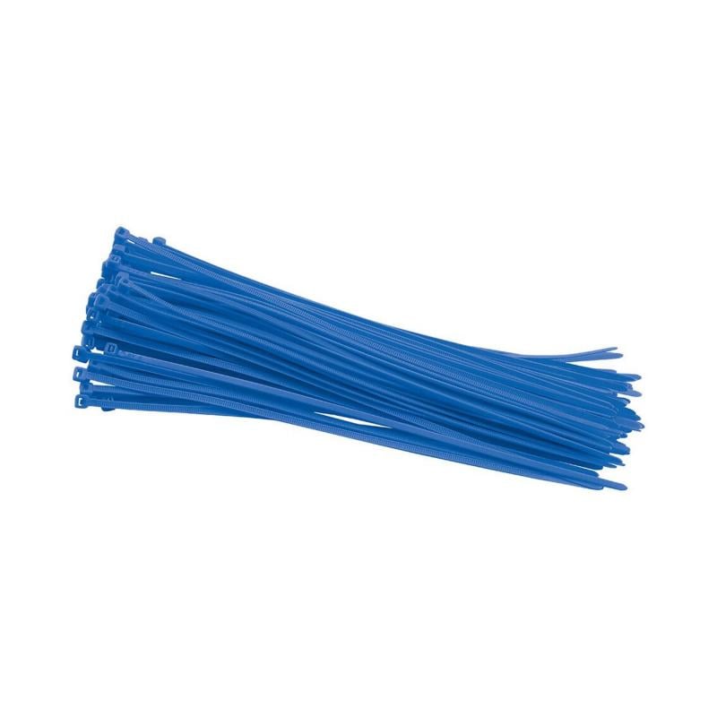 Colliers rilsan nylon bleu 3,6x250 mm