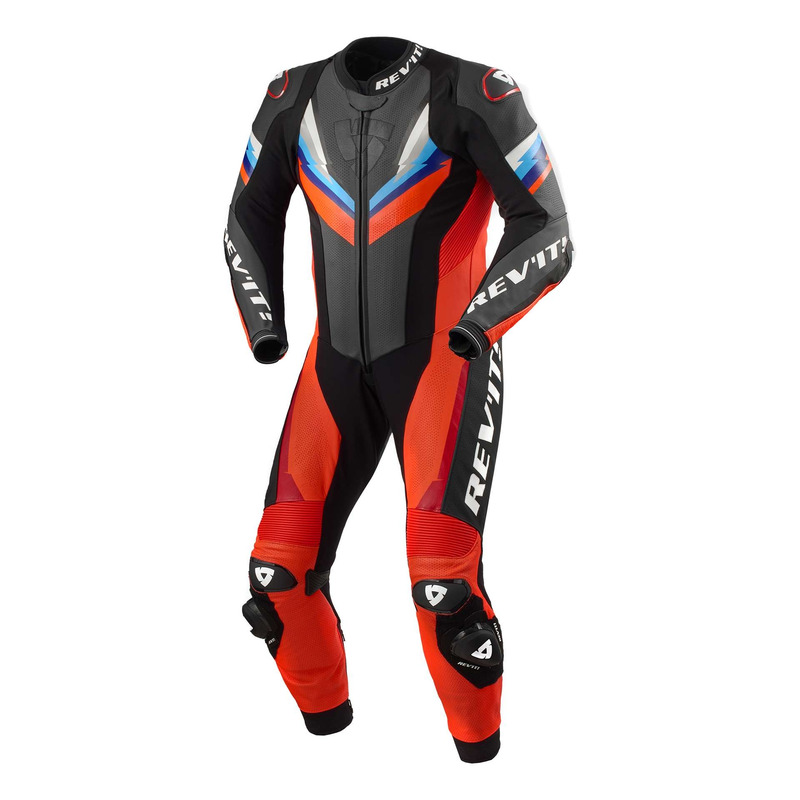 Combinaison cuir Rev’It Quantum 3 neon red/black