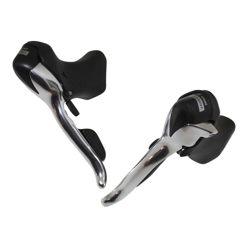 Commande de vitesses vélo de route Microshift R9 2x9v argent