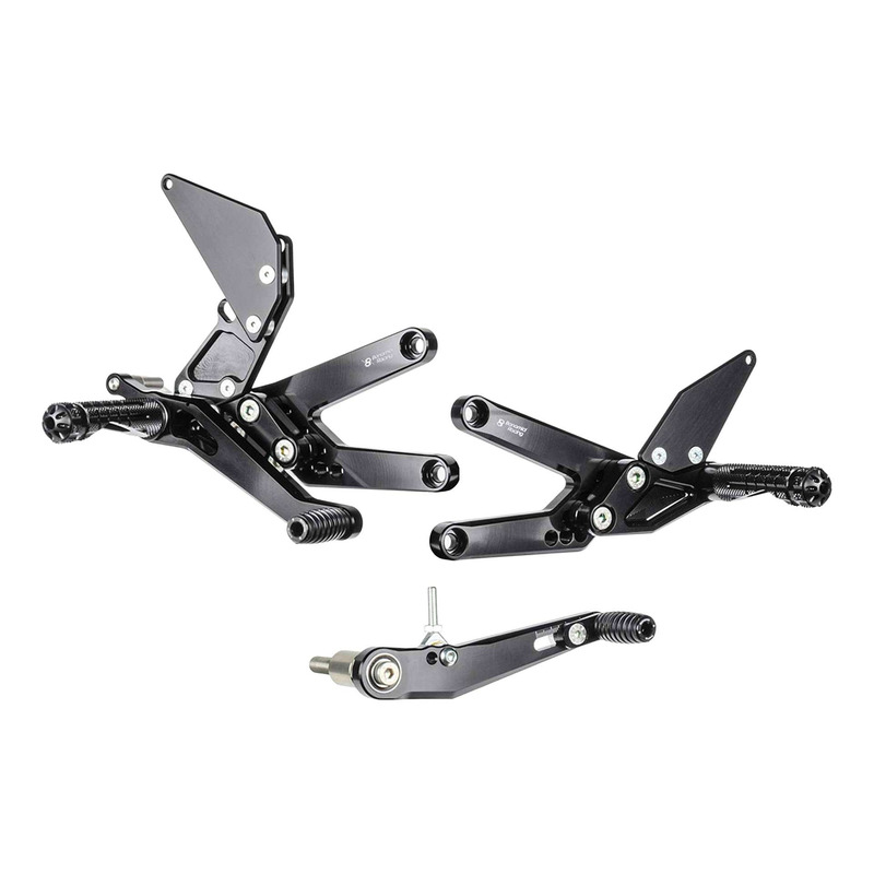 Commandes reculées Bonamici réglables inverséess Triumph Daytona 675 13-17