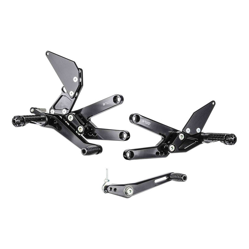 Commandes reculées Bonamici réglables non inversées/inversées Triumph DAYTONA 675 13-17