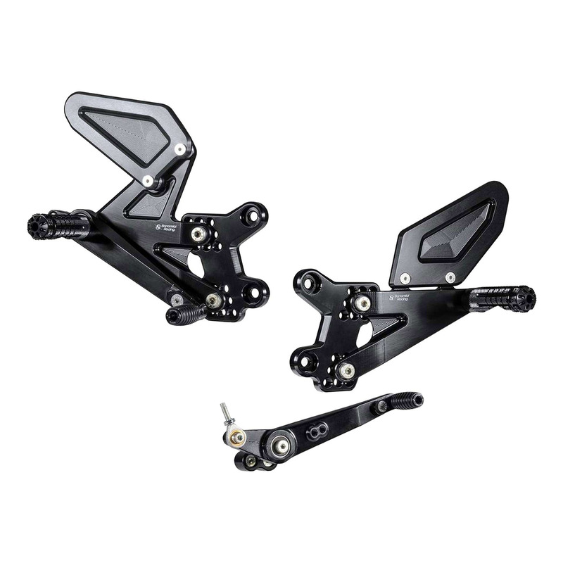 Commandes reculées Bonamici réglables non inversées/inversées Suzuki GSX-R 1000 17-25