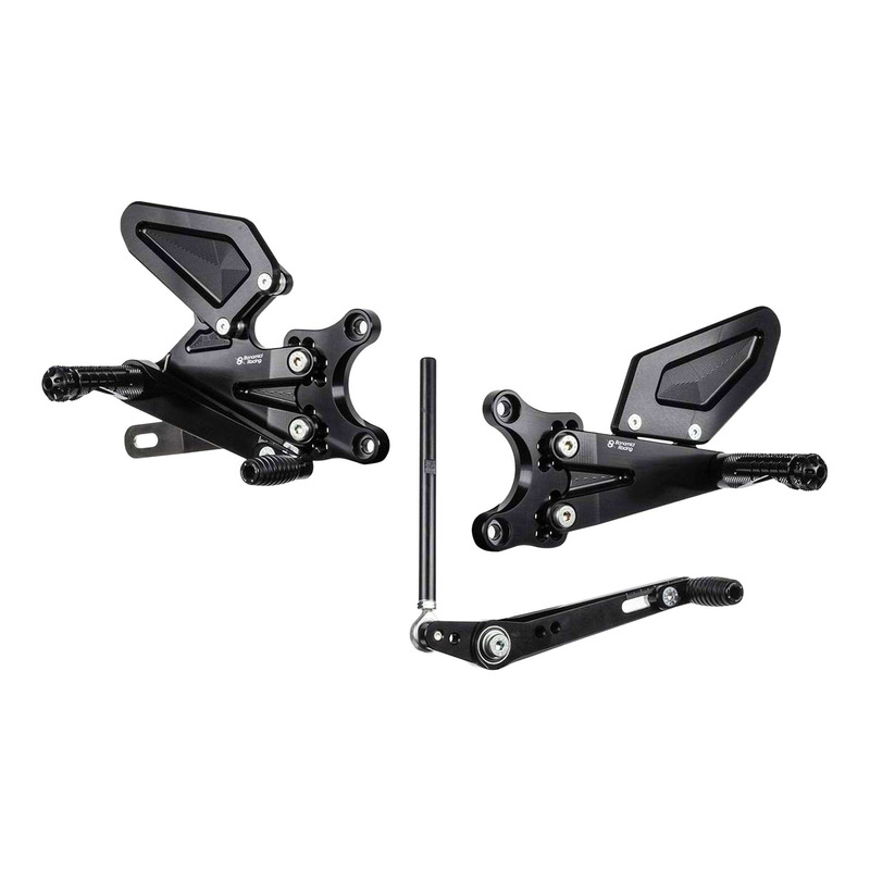Commandes reculées Bonamici réglables non inversées/inversées Triumph Street Triple 765 17-22