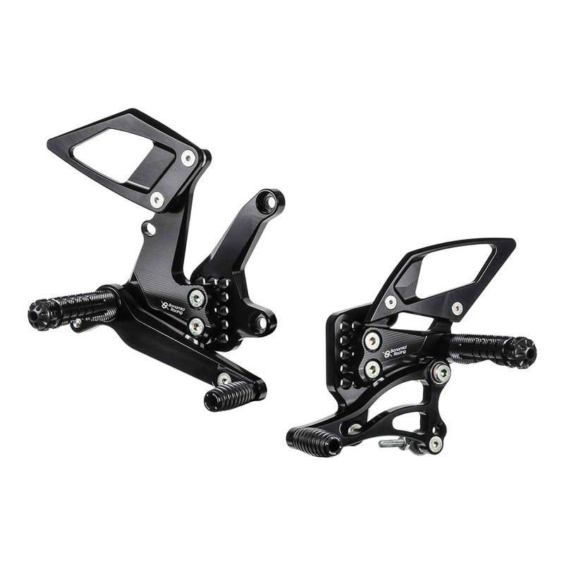 Commandes reculées Bonamici réglables non inversées/inversées Kawasaki Ninja 400 18-19