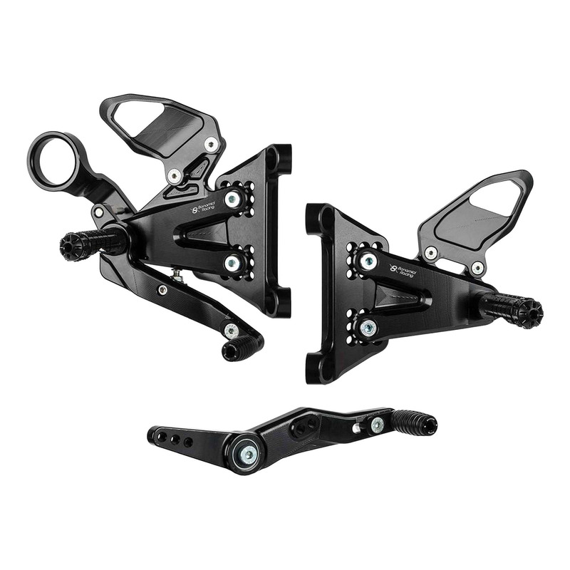 Commandes reculées Bonamici réglables non inversées/inversées BMW S 1000 RR 19-25