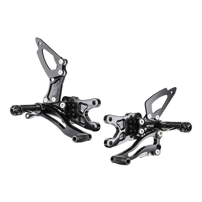 Commandes reculées Bonamici réglables non inversées/inversées Suzuki GSX-R 1000 07-08