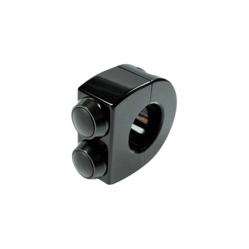Commodo Motogadget mo.Switch 2 boutons noir pour guidon 22mm