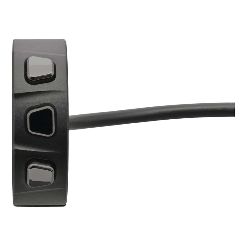 Commutateur de guidon Daytona noir 3 boutons noirs