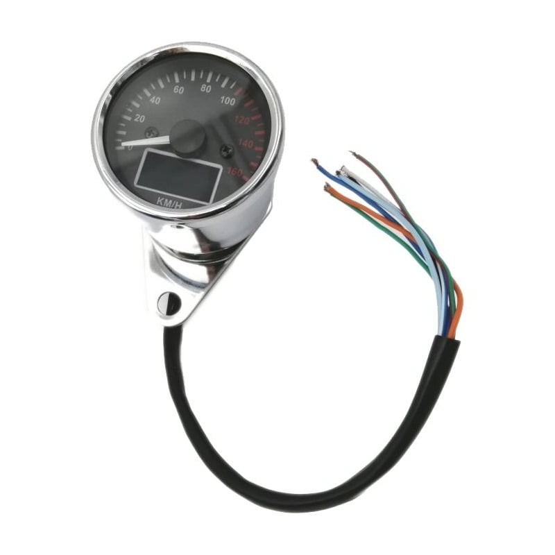 Moto étanche compteur de vitesse numérique compteur tachymètre jauge LCD  jauge 12000 rpm jauge de carburant avertissement moto instrument instrument
