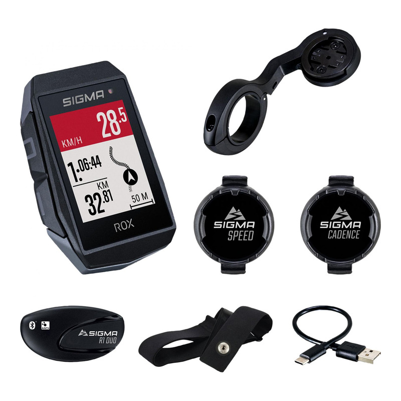 Compteur GPS Sigma Rox 11.1 noir (+ capteur vitesse - cadence - cardio)