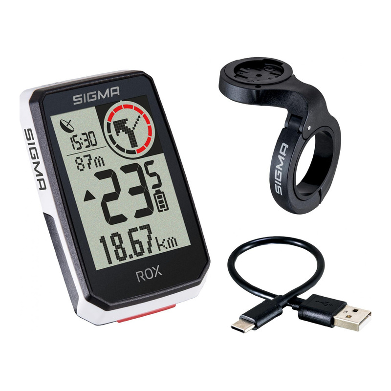 Compteur GPS Sigma Rox 2.0 blanc (+ support déporté) - Accessoire vélo sur  La Bécanerie