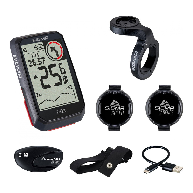 Compteur GPS Sigma Rox 4.0 noir (+ capteur vitesse - cadence - cardio) -  Accessoire vélo sur La Bécanerie