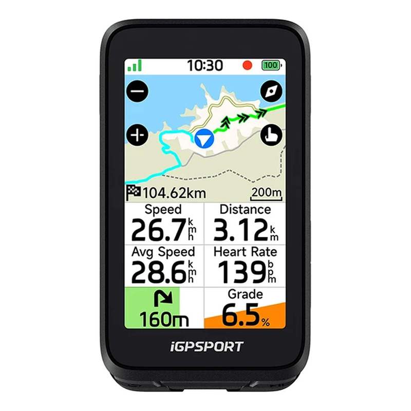 Compteur GPS vélo IGPSport BiNavi Air écran tactile et cartographie