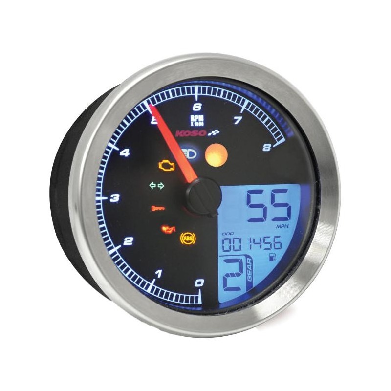 Compteur Koso TNT-B pour Yamaha SCR 950 ABS 15-19 chromé