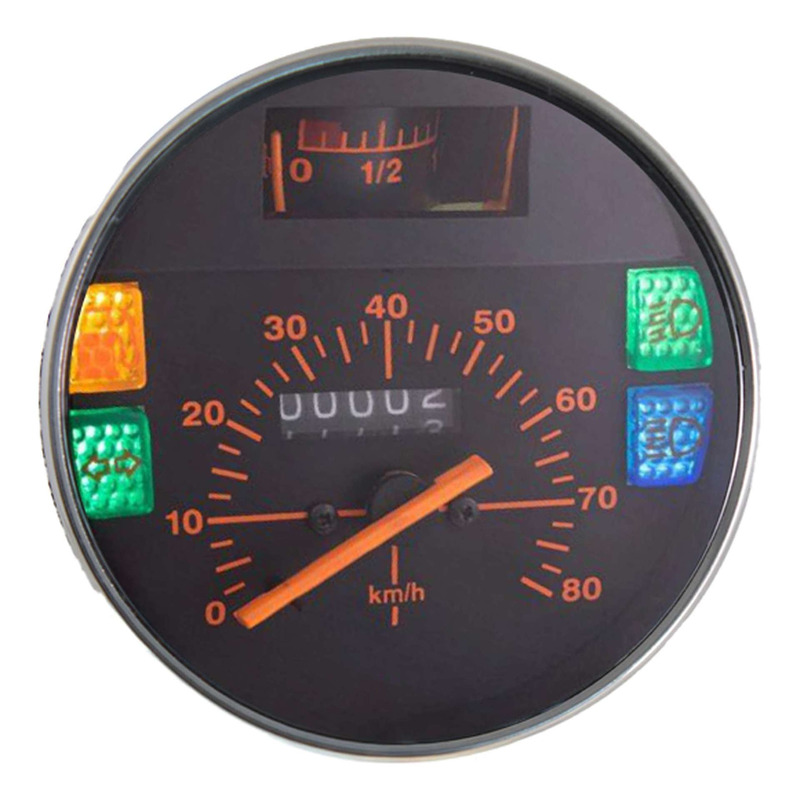 Compteur RMS rond Ã 105 mm noir Vespa PK 50 N/XL