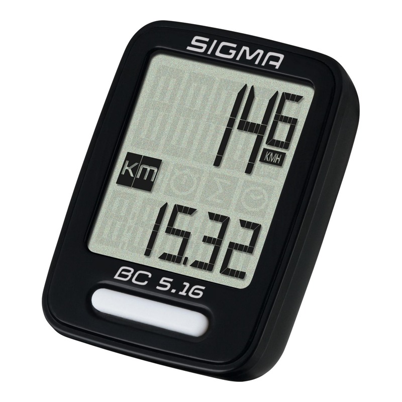 Compteur vélo Sigma BC 5.16 noir (5 fonctions)