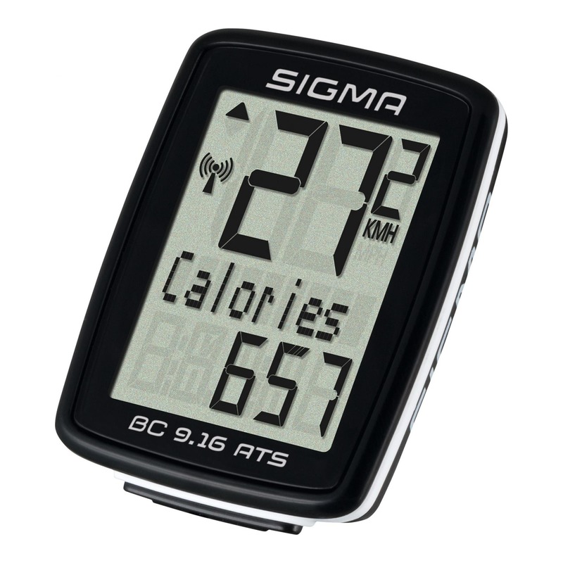 Compteur vélo Sigma BC 9.16 ATS sans fil noir (9 fonctions)