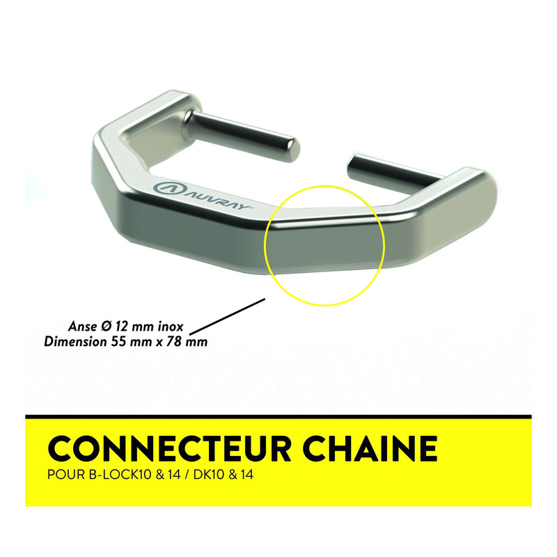 Connecteur chaine/bloque disque Auvray