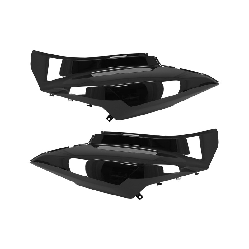 Coques arrières noir brillant Sym 50-125 Orbit 2